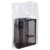10" x 6" x 18" Gusseted Poly Bag Clear - 2mil, 1000 per Case